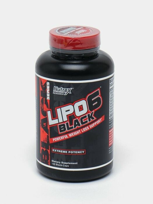 Nutrex Lipo 6 Black Maximum Potency – 120 kapsula (yangi, original)