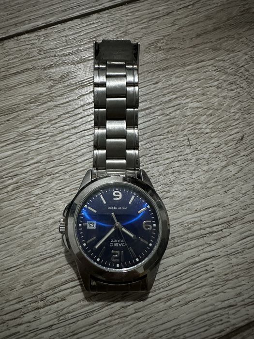 Ceas Casio Quartz original, Water Resist, curea metalică