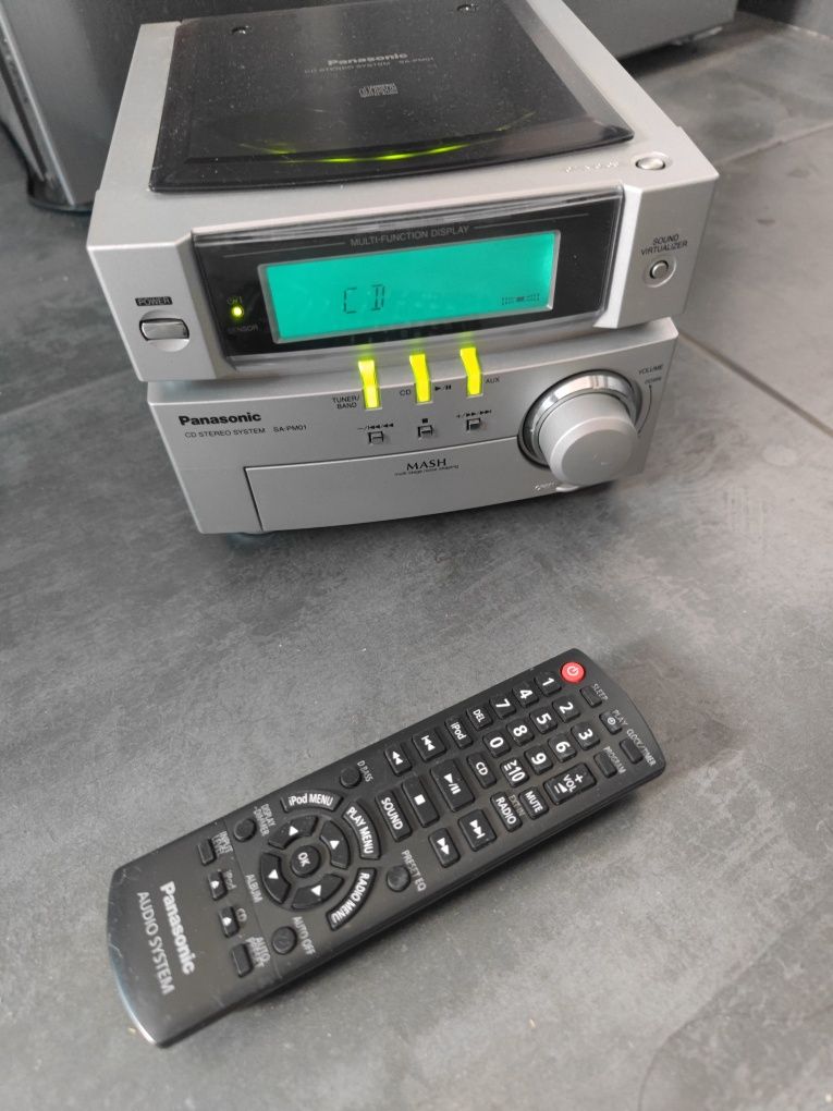 Panasonic CD Stereo System SA-PM01 Hi-Fi FM/AM/AUX Player System