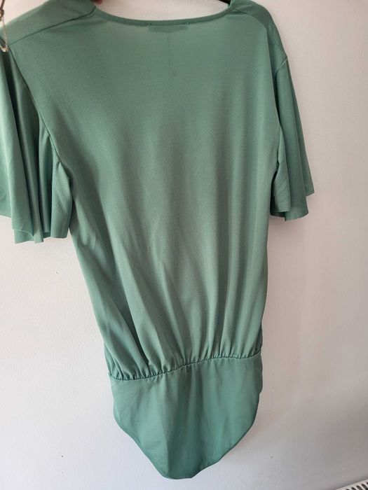 Body Zara, culoare verde