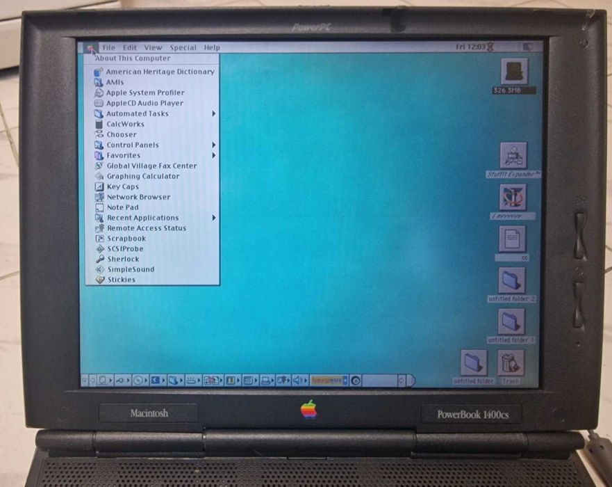 Лаптоп Apple Macintosh PowerBook 1400cs модел 1996 година