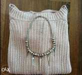 Pulover crem nou femei New Yorker / roz pudra New Look, transp.inclus