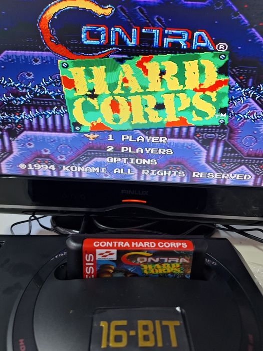 Contra Hard Corps caseta discheta clasica Sega Mega Drive Genesis