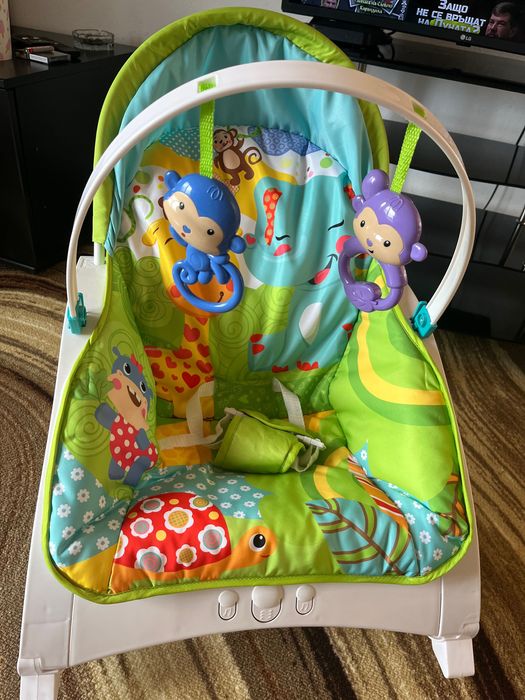 Бебешки шезлонг и люлеещо столче 3 в 1 Fisher Price