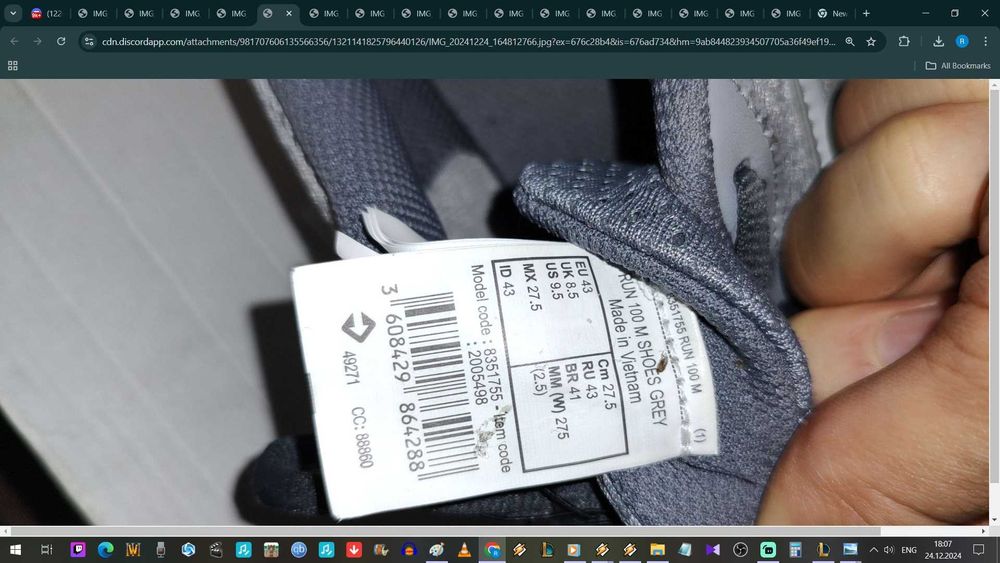 обувки за бягане kalendji номер 43