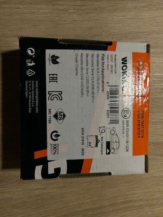 Барабанни накладки Metelli 53-0233 Ø164×20 mm, Mercedes W168/W124 НОВИ