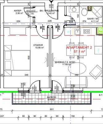 Продава се Двустаен апартамент в Попово - 57 кв.м за 890 €/кв.м - Снимка #18