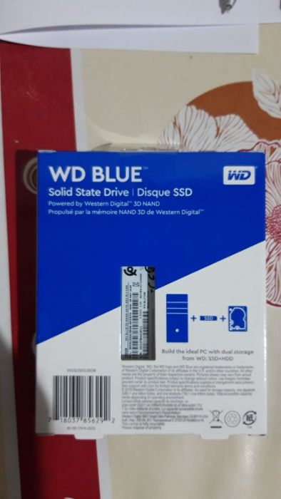 Solid State Drive (SSD) Western Digital Blue, 500GB, M.2 2280 -sigil