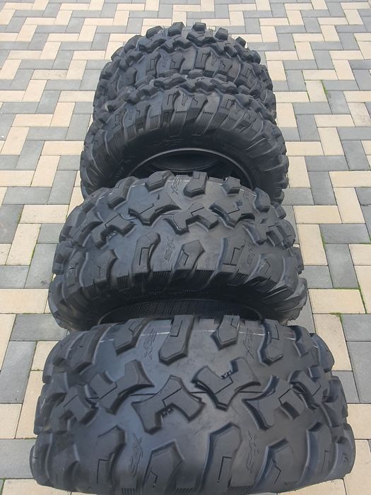Set complet anvelope,cauciucuri  atv fata 205/80r14 si spate 255/65r14
