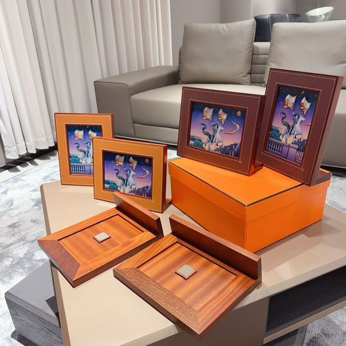 Hermes ръчни дървени рамки с кожа 9 цвята