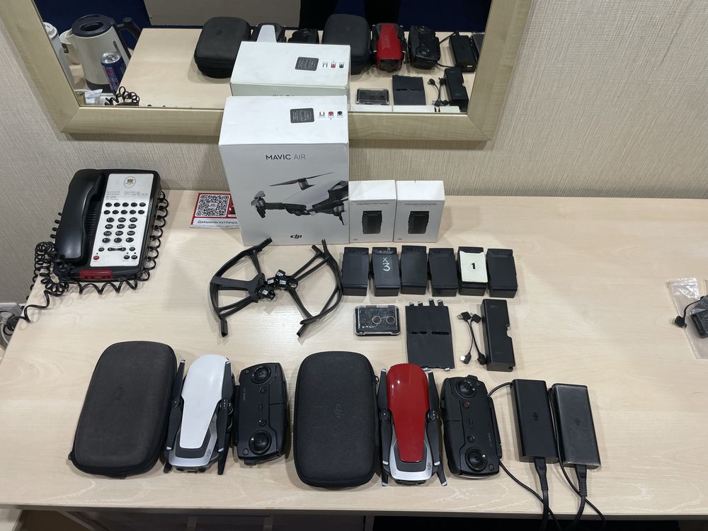 DJI MAVIC AIR / квадрокоптер два комплекта дрон вместе