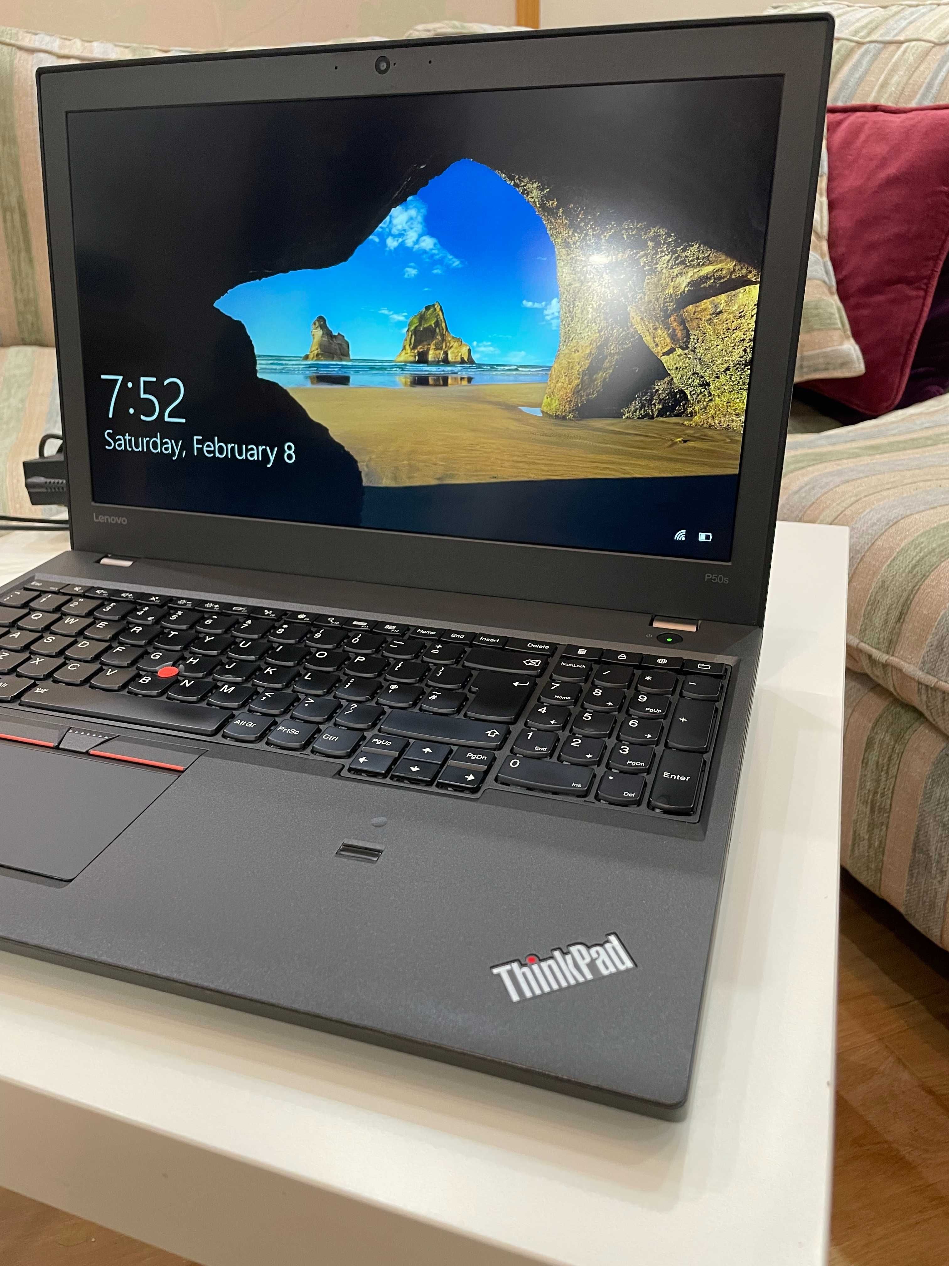 Графична станция Thinkpad P50s 15.4" - i7/16GB/512GB/2K display + док