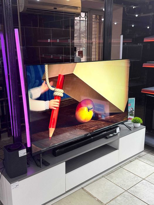 Новый телевизор 60" 152см 2025 год, матрица QLED, wifi, android tv