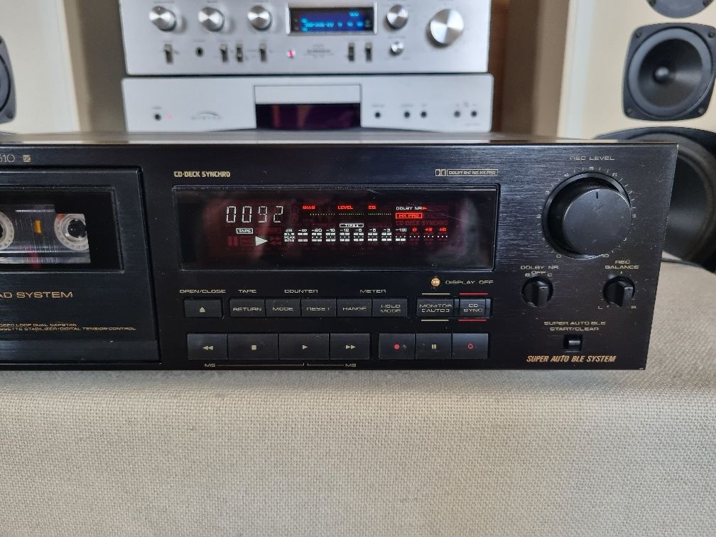 Deck Pioneer CT-S610. 3 Head, Dolby B,C,HX Pro,Dual Capstan. Impecabil