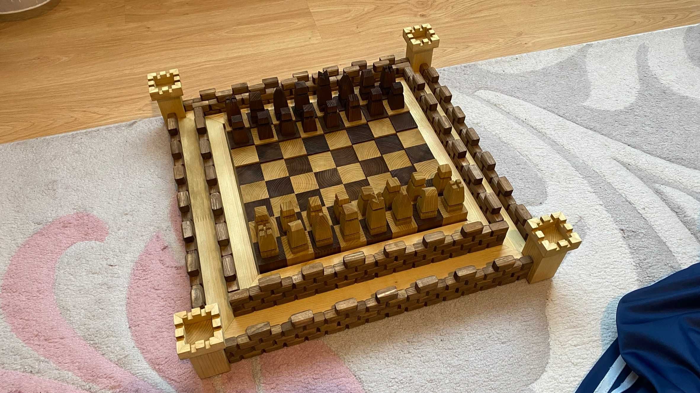 ШАХ дървен, ръчна изработка.