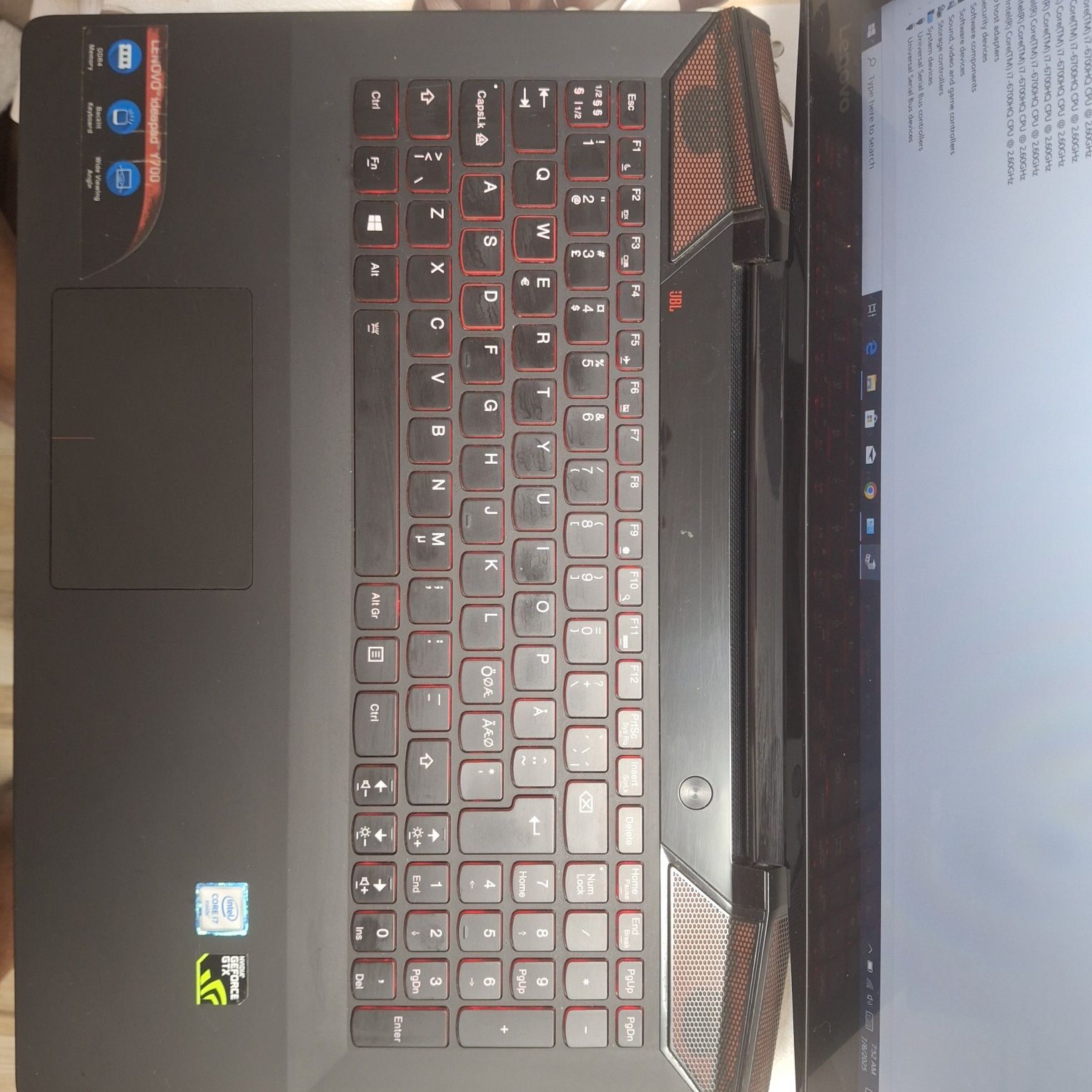 Vand laptop gaming i7 lenovo