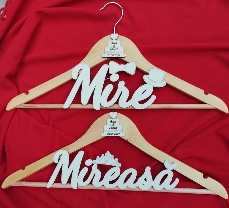 Umerașe personalizate pentru miri