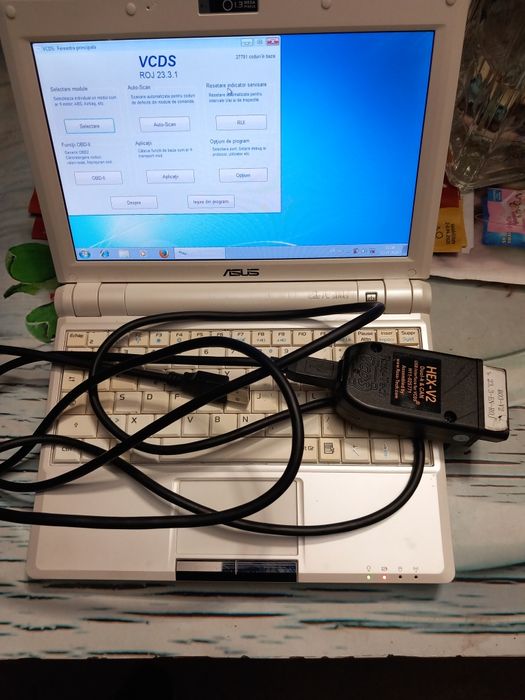 Tester auto vcds ro-en + laptop asus 10'
