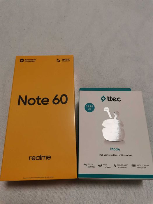 Realme NOTE60 + слушалки