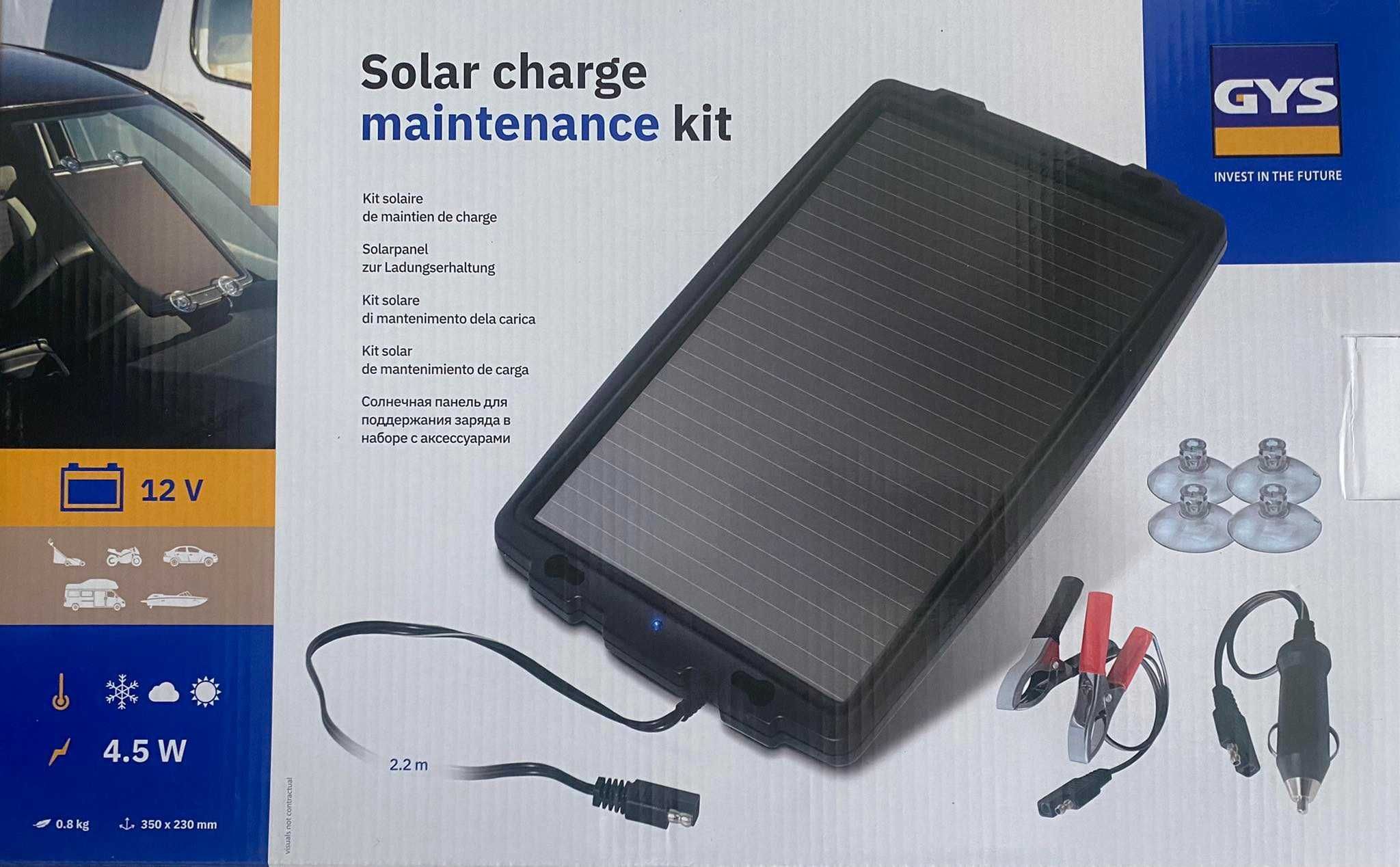 Соларно зарядно за акумулатор Solar Charge holding Kit Gys