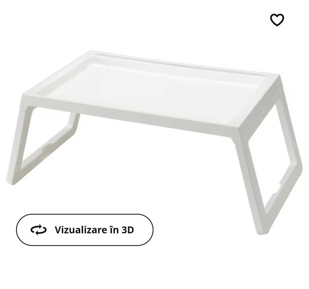 KLIPSK, Tavă mic-dejun, gri, 49,90lei in ikea