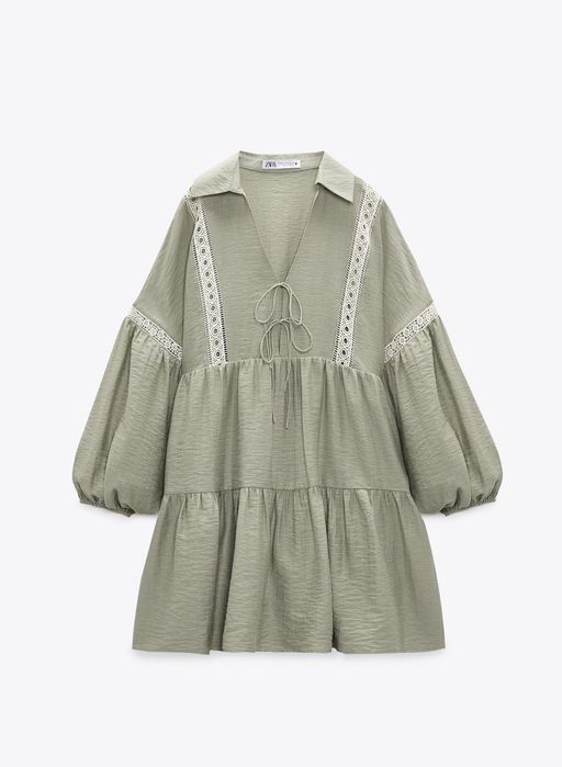 Zara M -Л размер ленена рокля
