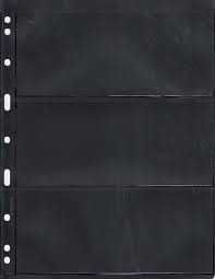 VARIO 3S - черни листа за шест банкноти на лист – 195х85 мм