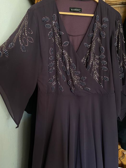 Rochie ocazie mov cu aplicatii masura mare (48)