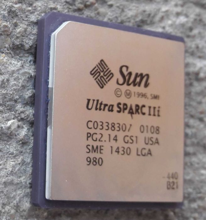 Procesor de colectie Sun Microsystems UltraSparc IIi 440 MHz