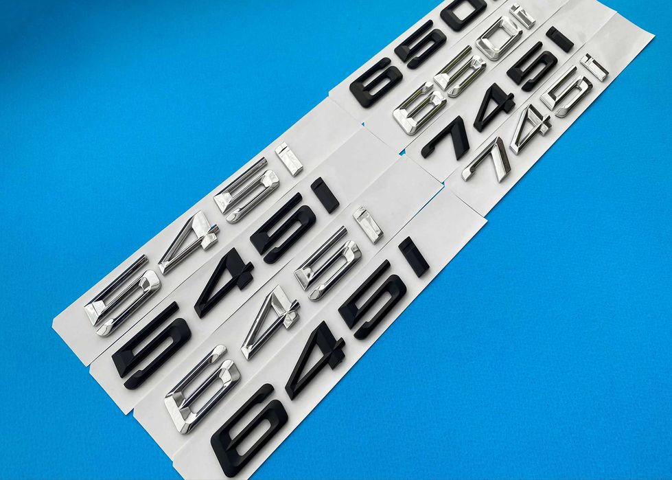 Емблема Bmw Надпис за багажник , Бмв 545i, 645i, 650i, 745i, e63, e60