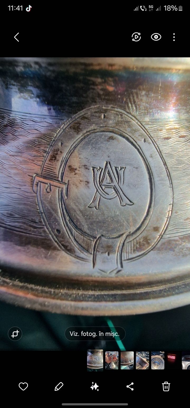 Sfeṣnic argint superb ani 1865
