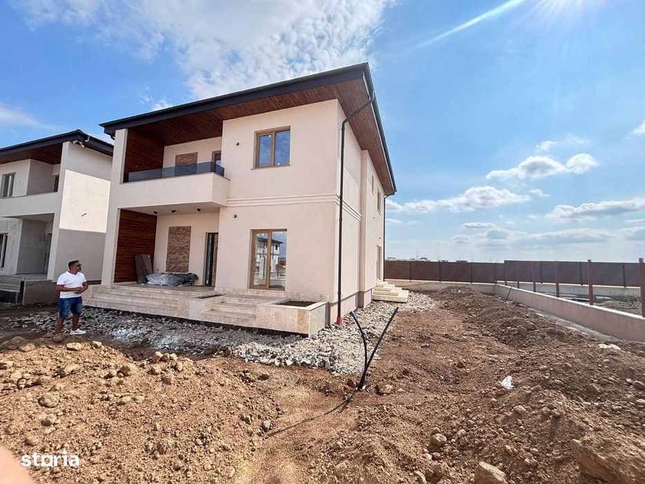 vand casa   p+1 ,5 cam 3 bai si  sau teren 346-510 mp cu aut.si proiec