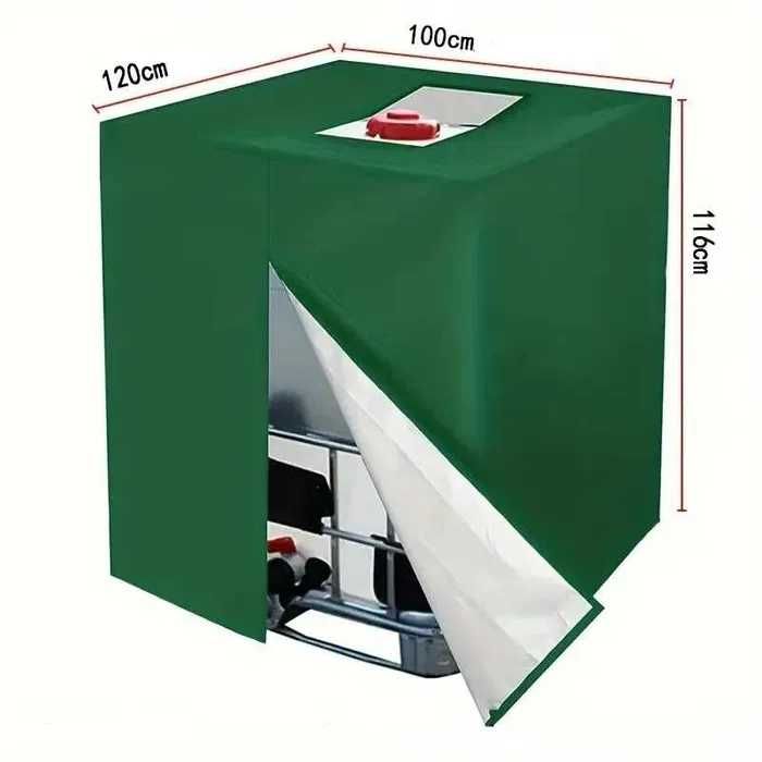 Prelata protectie cu aluminiu pt butoi container cub IBC 1000l. 2 buc