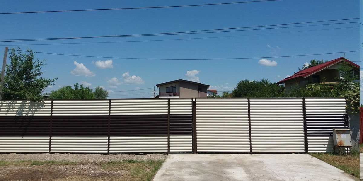 Construim garduri din panouri stil jaluzele, sipca metalica, tabla BCA
