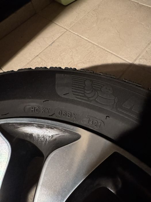 Set roți Mercedes 17, anvelope iarna Michelin 215 60 r17 jante origin