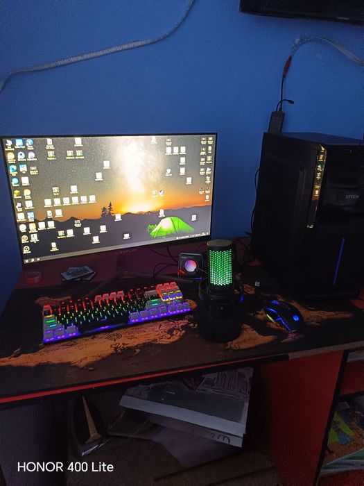 Kamplekt i3 ofisni kompyuter 256gb xotira 23duyumlik monitor zifler