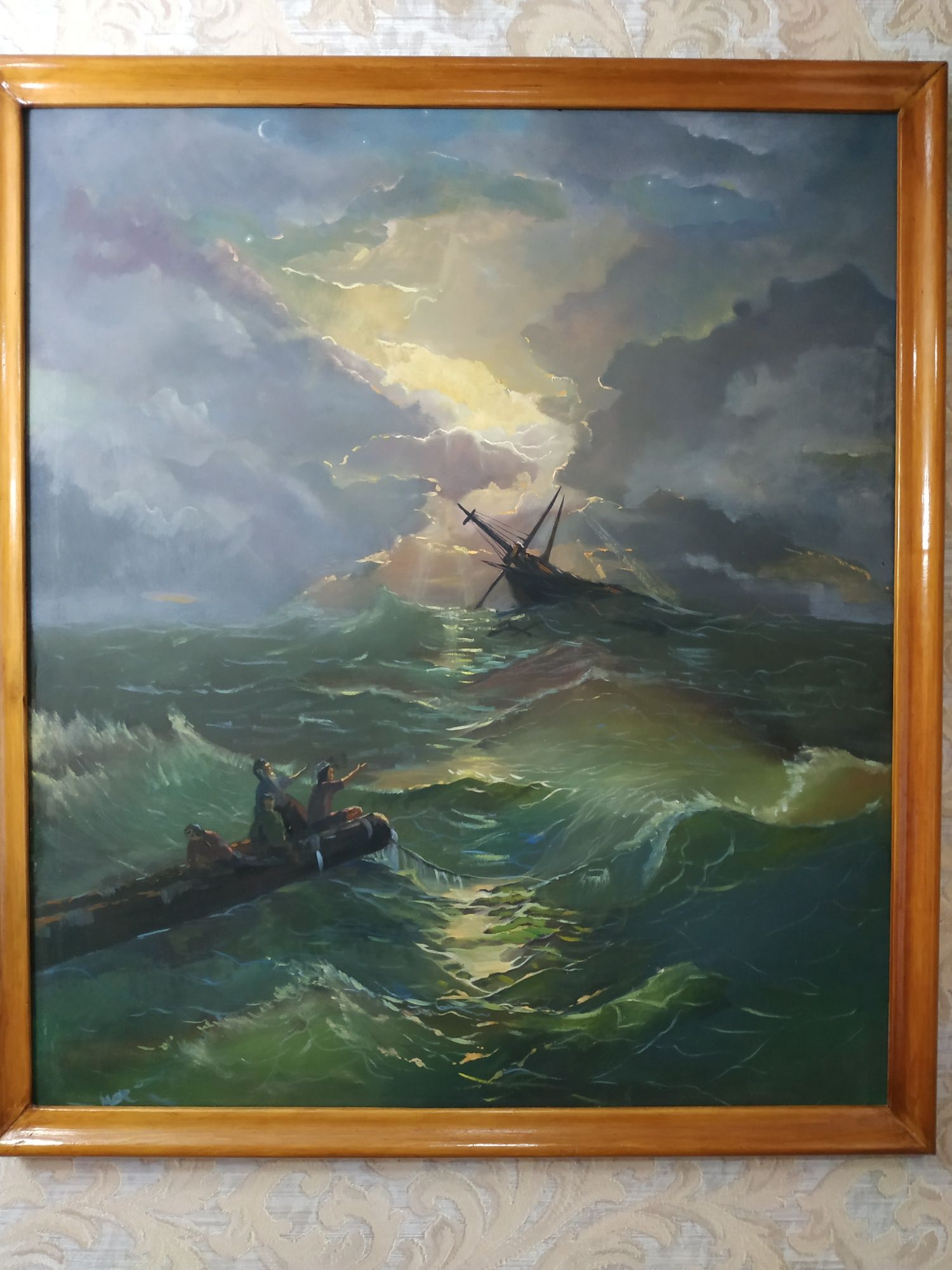 Картина И.К.Айвазовский "Буря на северном море" в масле