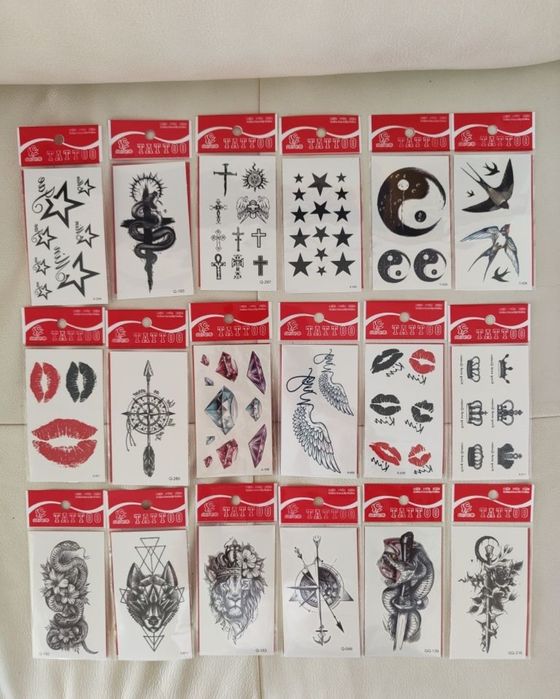 Tatuaje temporare , tatuaje aplicate rapidă cu apa , preț pe bucata