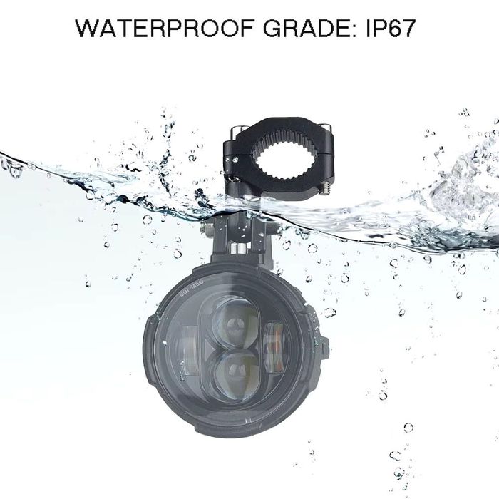 Set proiectoare LED 100W dual moto ceata UTV ATV A1034