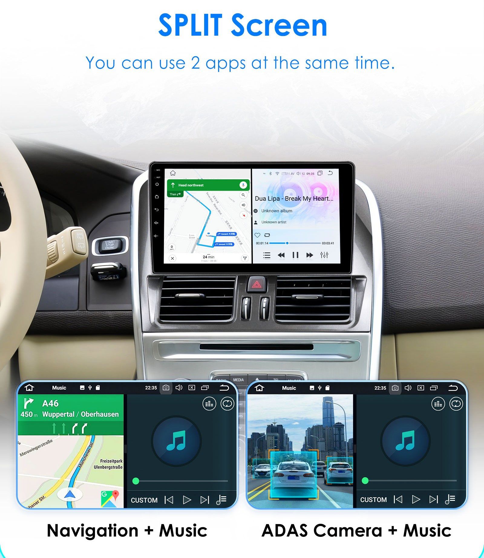 Navigatie Android dedicata VOLVO XC60 (2008-2013)