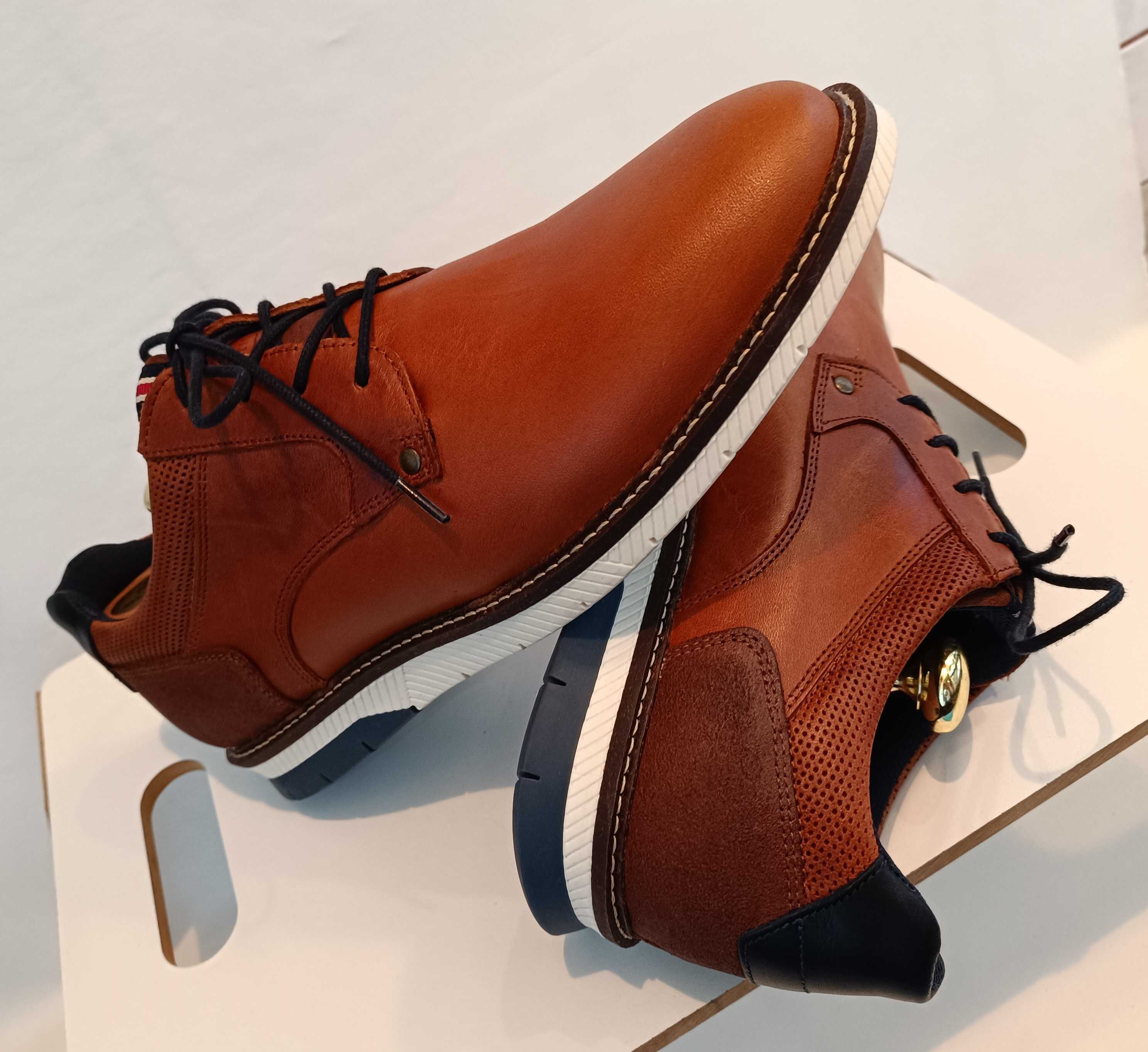 Pantofi derby 43 casual Oliver Jacob NOI piele naturala moale