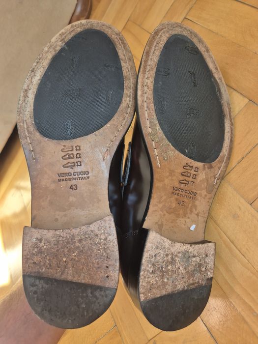 Pantofi lux Dasthon Made in Italy, (Full-Grain) - 43 (29 cm) (Îngust)