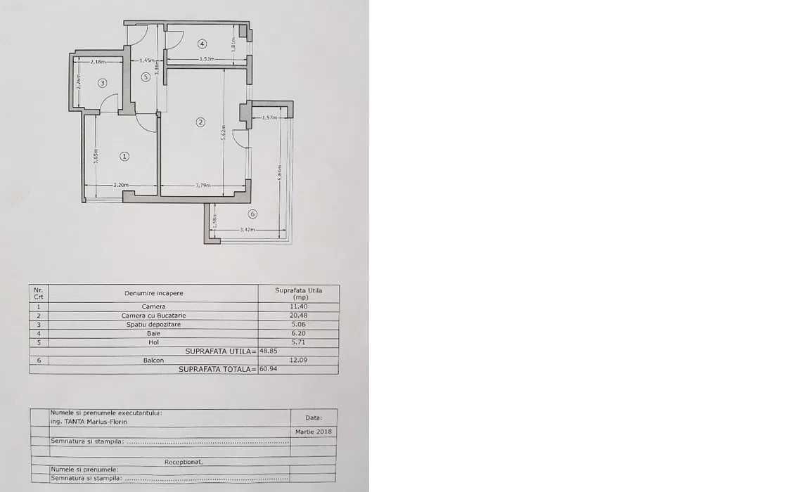 apartament 2 camere Militari Residence