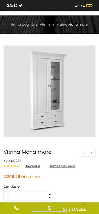Vand mobila living