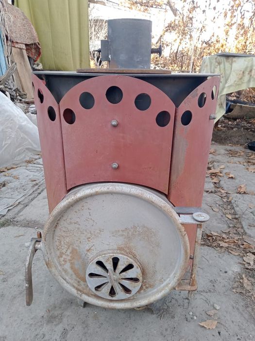 Дровяная печь заводская