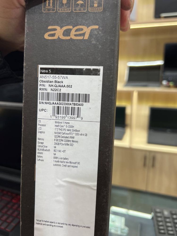 Продам Noutbook Acer Nitro 5 intel core i5-12500h (Новый)