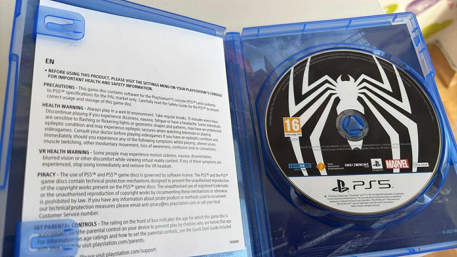 Spiderman 2 PS5 в отлично състояние!