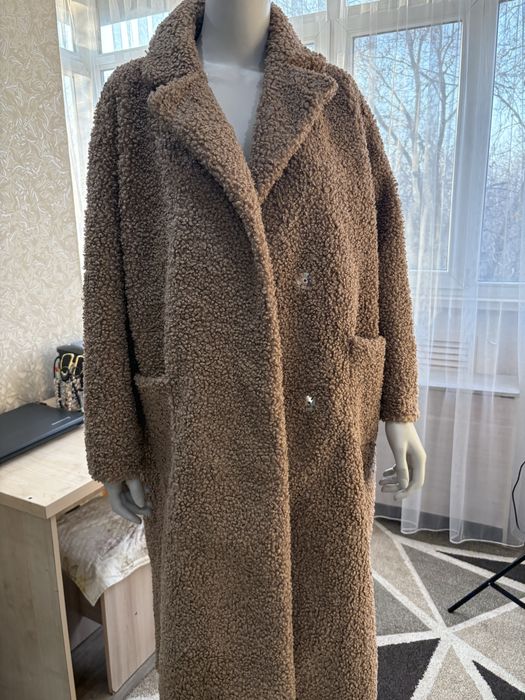 Продам тедди шубку коричневого цвета