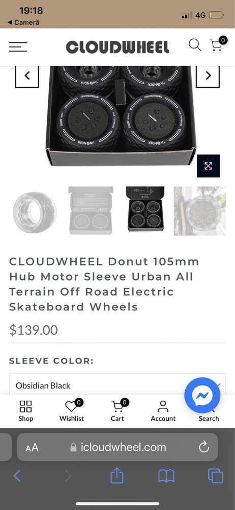 Roti skatebord cloudwheel noi