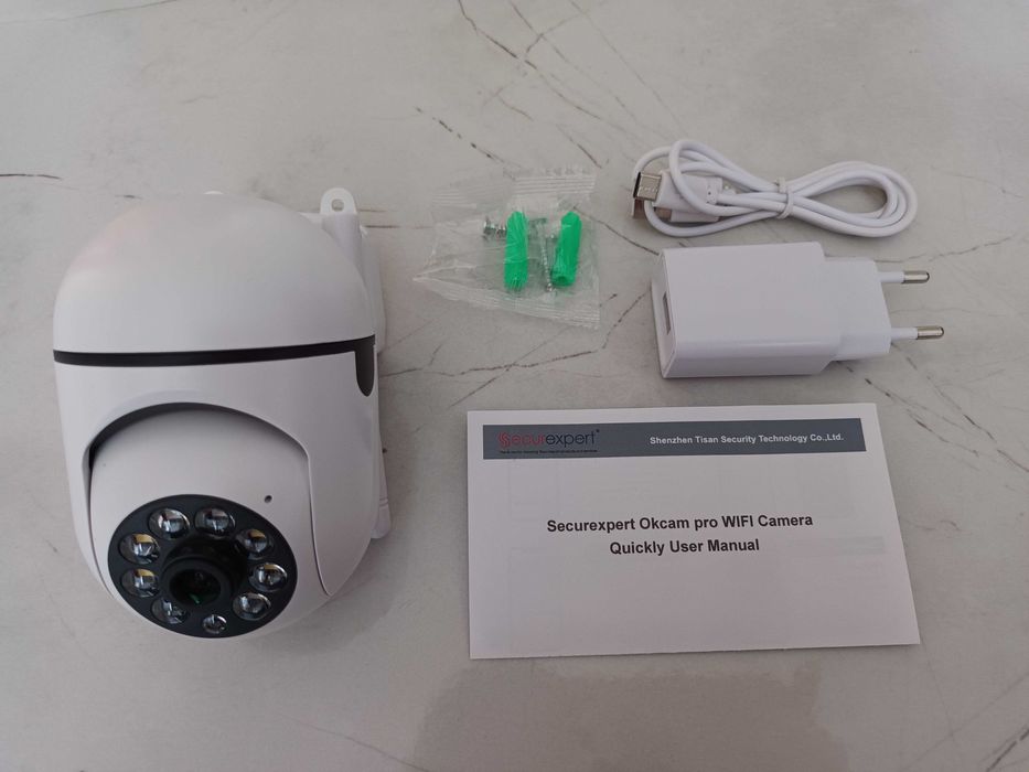 Wifi Camera 8MP,PTZ,въртяща се камера,видео/аудио наблюдение,IP65